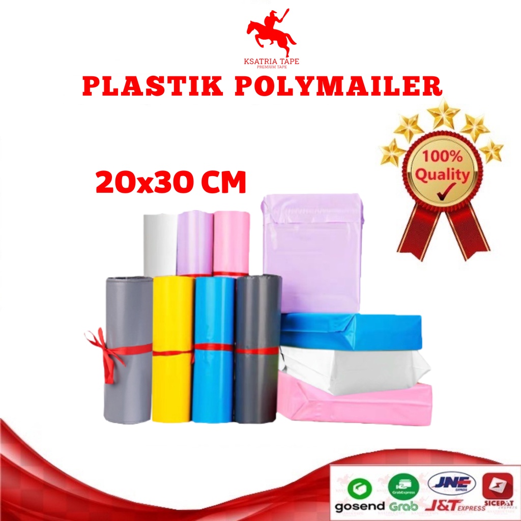 

[TERMURAH] PLASTIK POLYMAILER Dunia Packing Polymailer 20x30 isi 100 Plastik Packing Kemasan/ Packing Olshop -COD