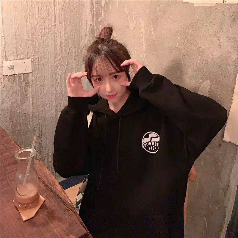 S - XXXXXL(6XL) Hoodie Jumper Wave Columbus Big Size OVERSIZE/ Zip Hoodie Korean Harajuku Style Wanita Pria Jumbo Jaket Resleting 5XL 4XL 3XL 2XL XL L M