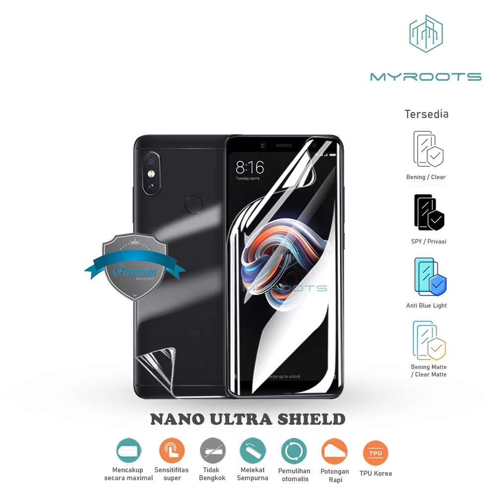 ANTI GORES JELLY HYDROGEL REDMI NOTE 5 NOTE 5 PRO ANTI SHOCK SCREEN GUARD PROTECTOR ORIGINAL LO GON