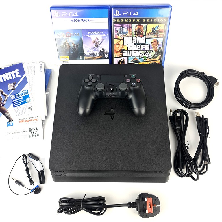 PS4 Slim 1TB Megapack 2 Edition Ori (Jet Black)