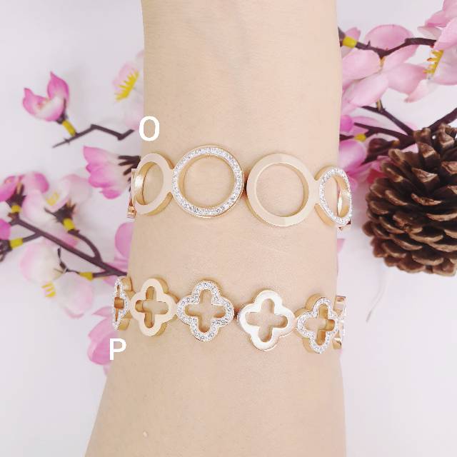 Titanium gelang korea new model rose gold GBT-42