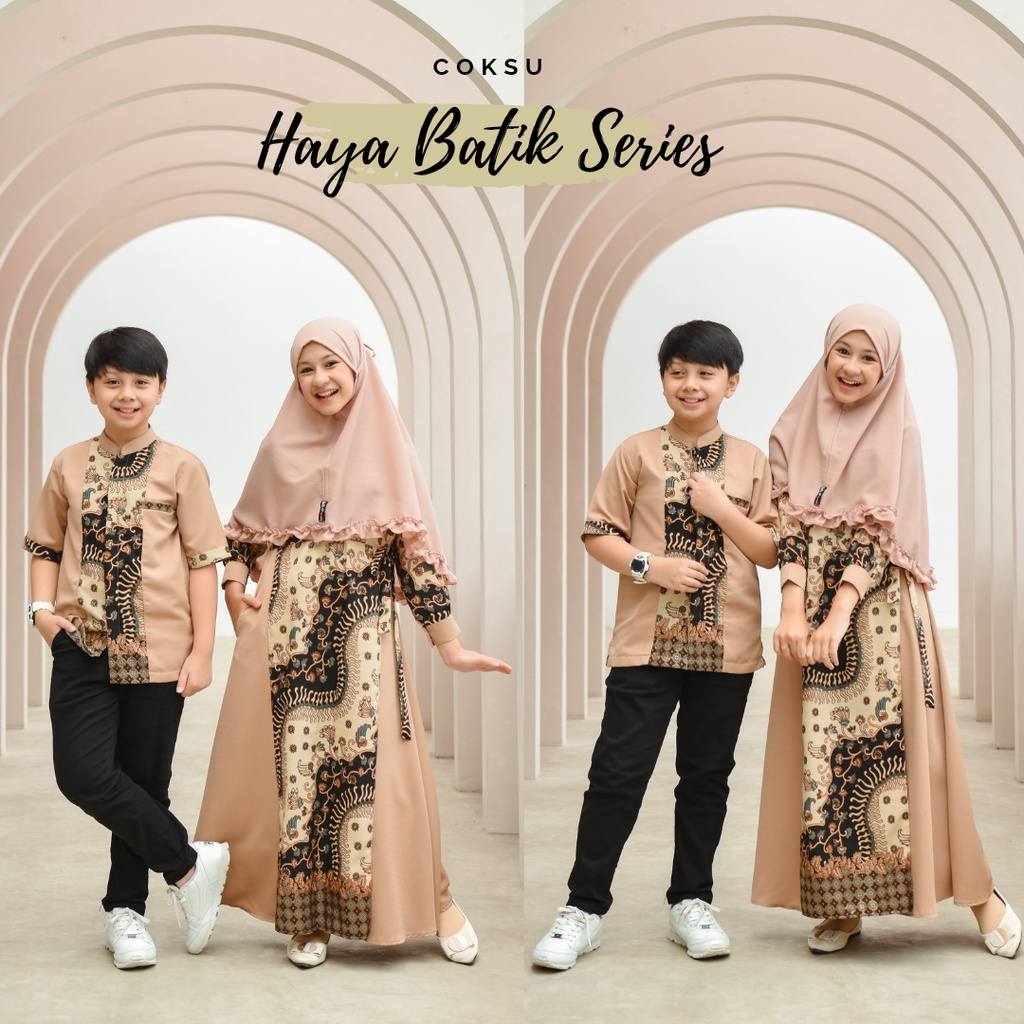 Baju Muslim Anak Haya Batik Series