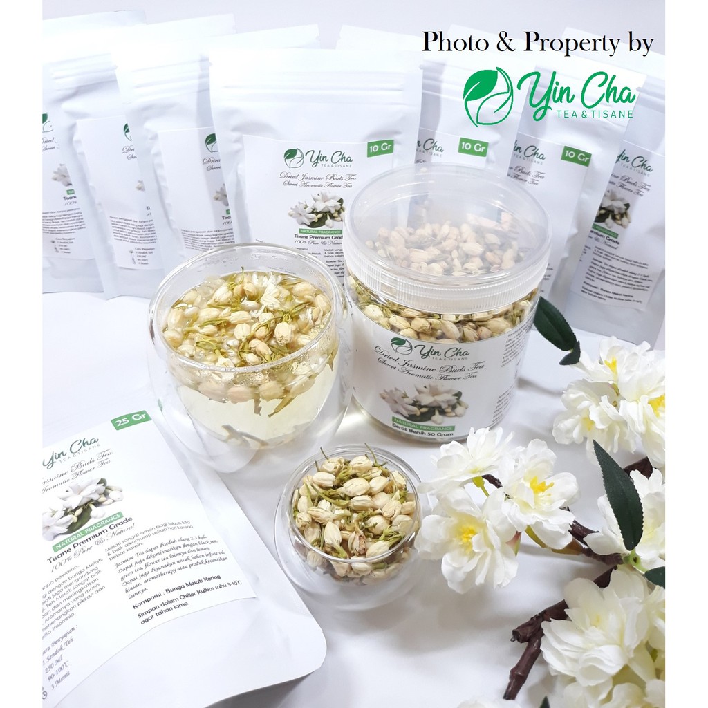 Dried Jasmine Buds Flower Tea Premium 10, 25 & 50 Gr Shopee Indonesia