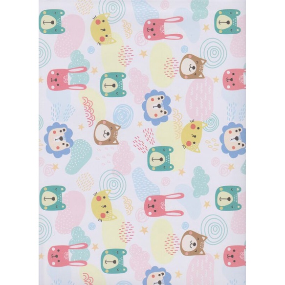 

Kertas Kado Sansan Wawa SW 5707 "animal/dog/rabbit/cat/lion/bear