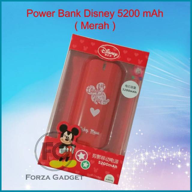 Powerbank MONSTER INC - MICKEY - MINNIE - POOH 5200mAh