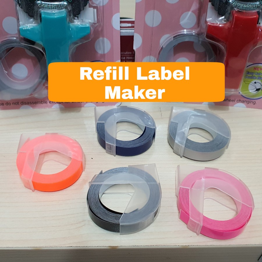 NA - Refill Label Maker Emboss 3D Refill Stiker Label DIY