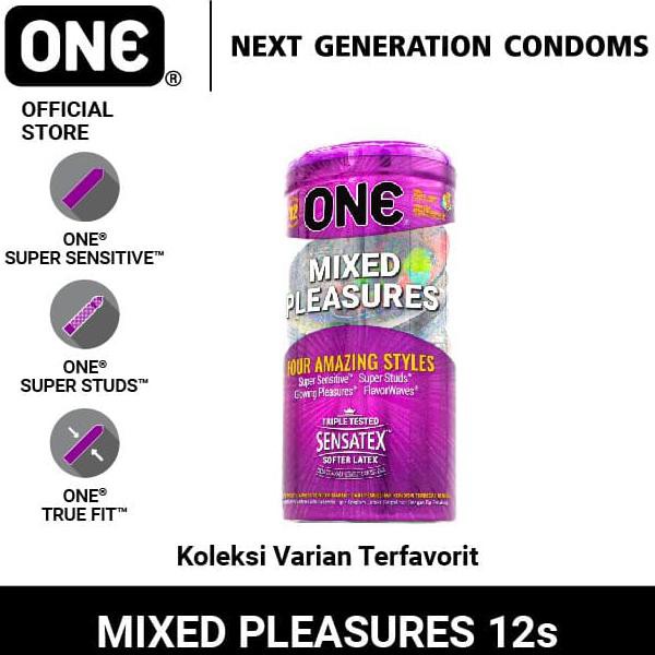 

One®️ Kondom Mixed Pleasures - 12 Pcs