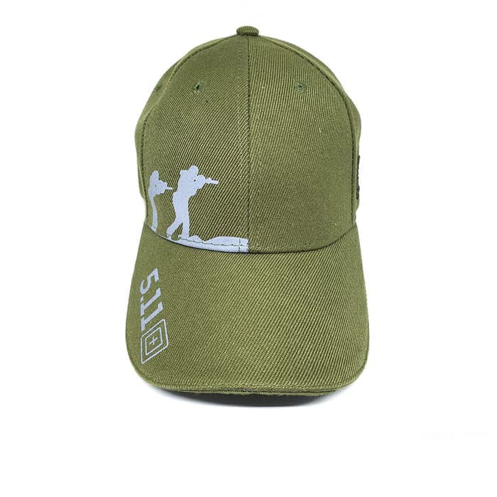 Promo! TOPI TACTICAL 511+ HIJAU PRIA MILITARY HAT CAP BASEBALL OUTDOOR IMPORT Murah!