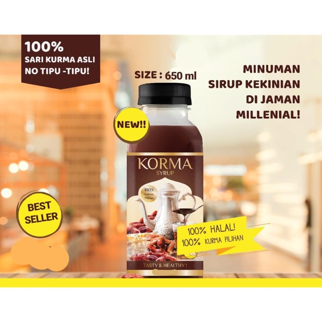 

KORMA Sirup - Kurma Sirup 650ml