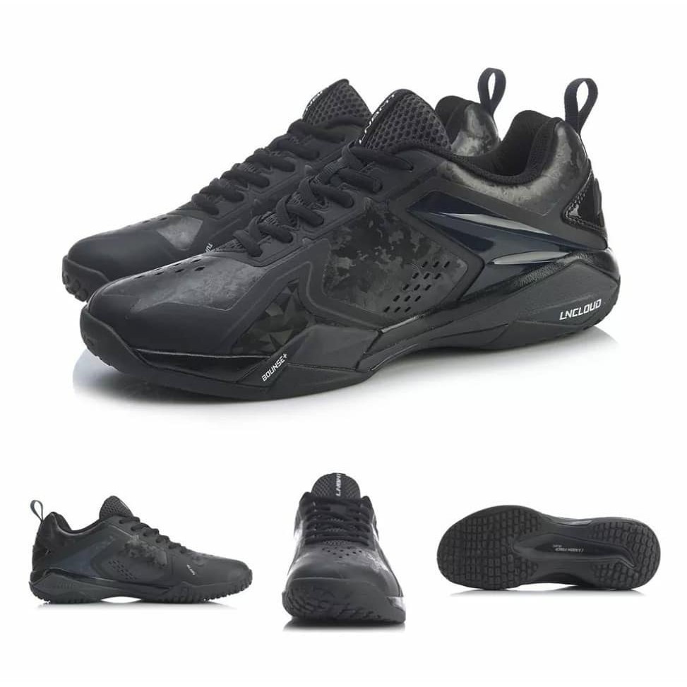 Sepatu Badminton Lining Shadow 2020 Li Jinhui Liu Yuchen V AYAQ 013 Black Original