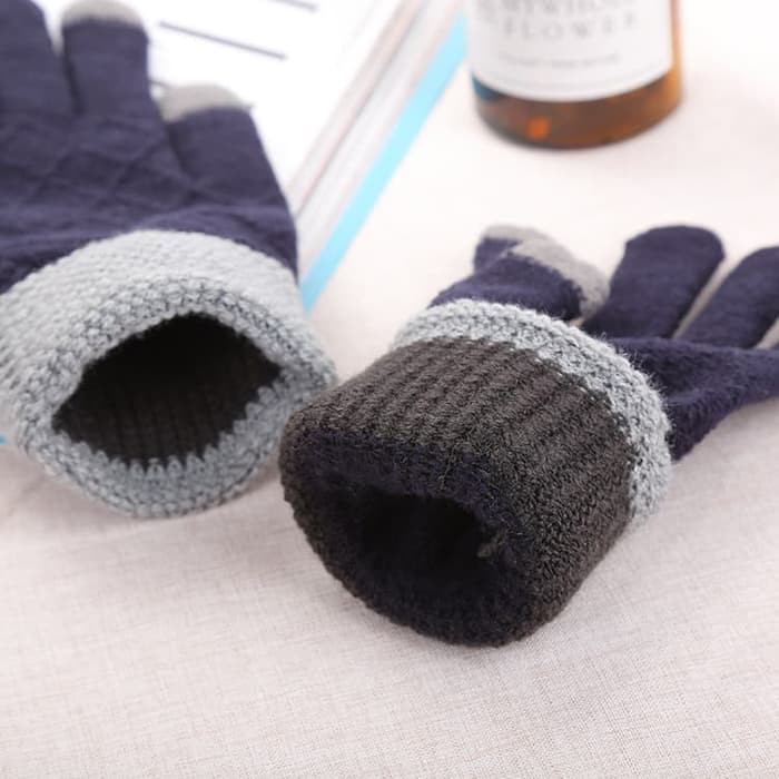 KN-05 sarung tangan musim dingin winter gloves rajut knit touch screen