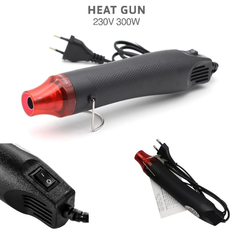 Heat Gun Electric Hot Air Vinyl 220v 300w Daya Taffware QST Express Original Heat Gun Memancarkan Aliran Udara Yang Panas Pembengkok Besi Penguat Pelepas Besi Perekat Besi