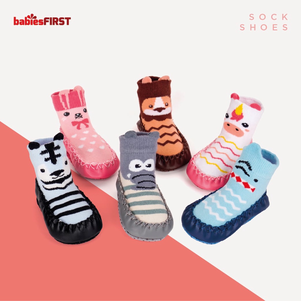 SOCK SHOES / PREWALKER ANTI SLIP / SEPATU BAYI ANTI SLIP MOTIF KARAKTER BABIESFRIST 533301