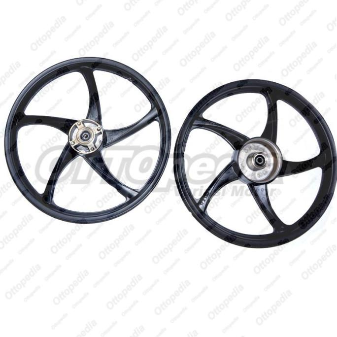 VELG PELEK RACING ROSSI TOP ZIGEN PALANG 5 KHARISMA 125 HITAM