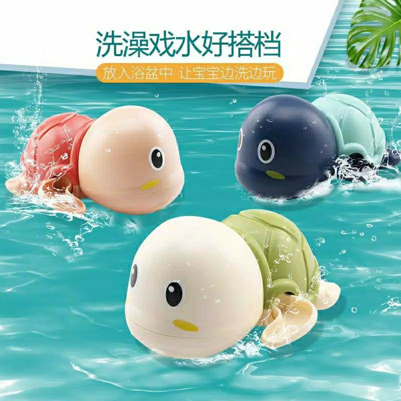 Mainan Mandi Bayi Ikan Paus Kura Kura Berenang Di Air