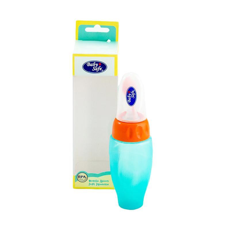 Baby Safe Bottle Spoon Soft Squeeze Botol Sendok Makan Bayi MPASI