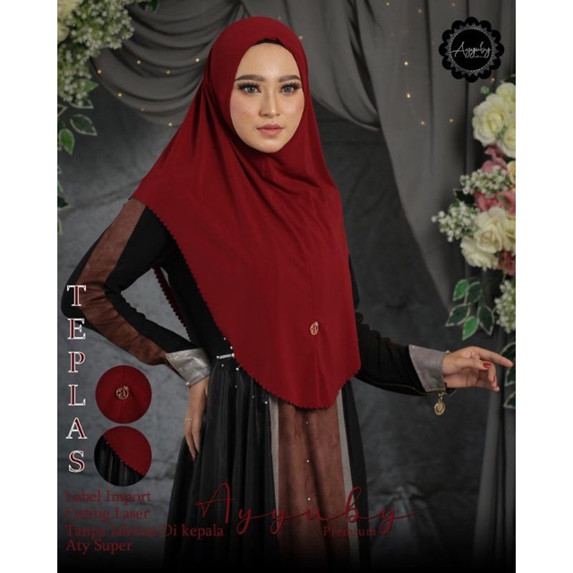 HIJAB BERGO TEPLAS BAHAN STELLA ORIGINAL AYYUBY