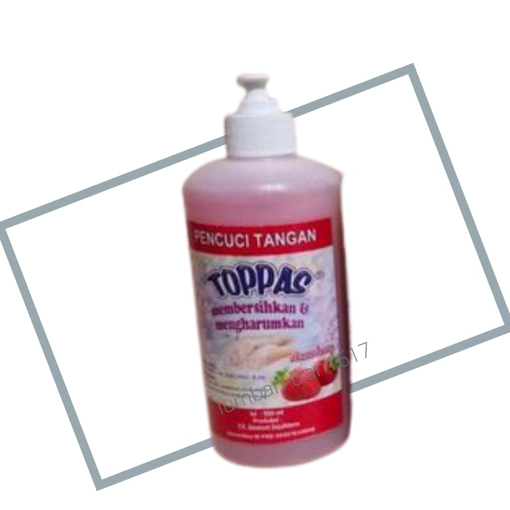 Sabun Cuci Tangan Pump Strawberry 500ml Toppas