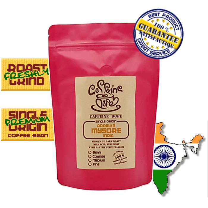 

Kopi Arabika Mysore India 200 Gr - Bean/Biji & Ground/Bubuk