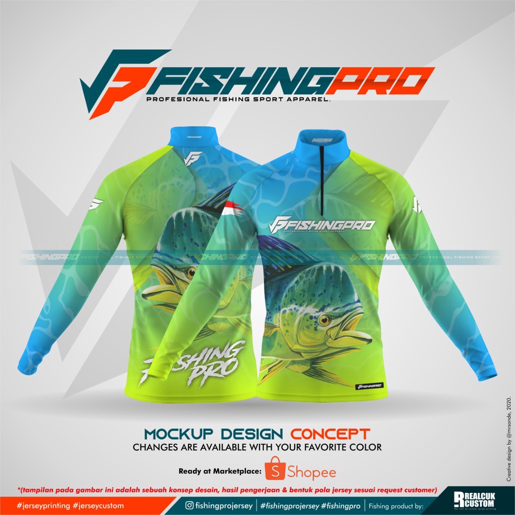 [ CUSTOM ] Jersey Mancing Yellow Printing | Micro UV