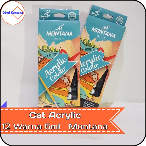 

Cat Acrylic 12 Warna 6ml Montana