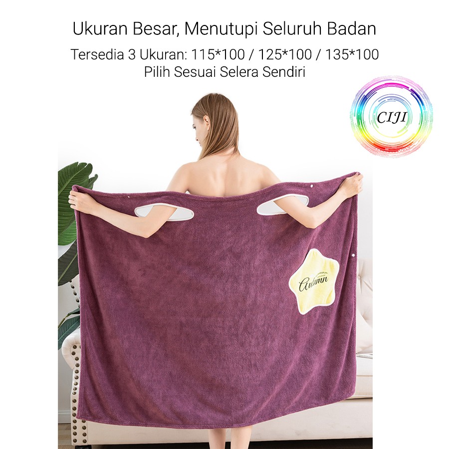 CJBR-D TINO TINO Handuk Mandi Wanita Dewasa Model Off Shoulder Dengan Berbagai Warna