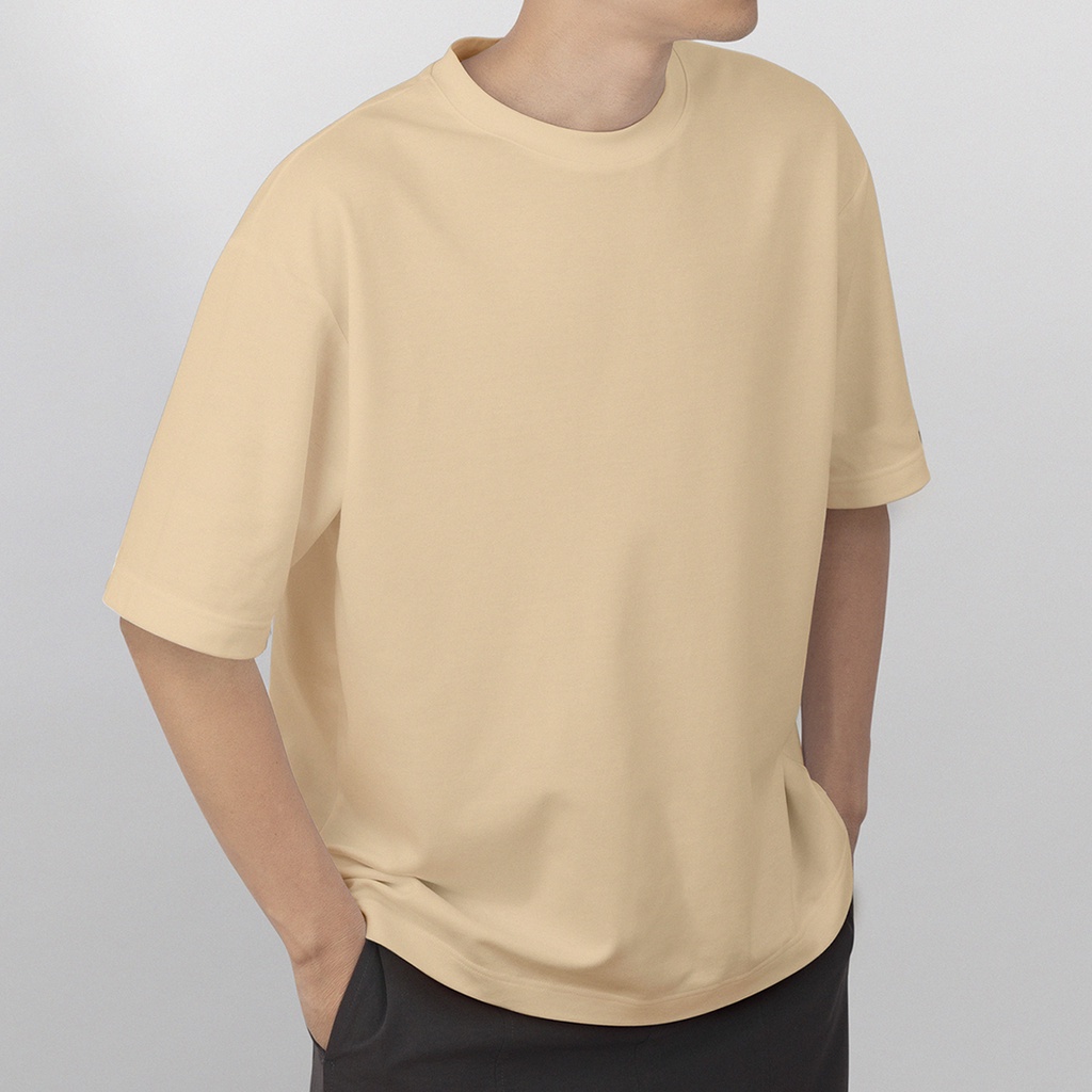 Kaos Polos Premium Khaki Oversize - Unisex ESCOLT