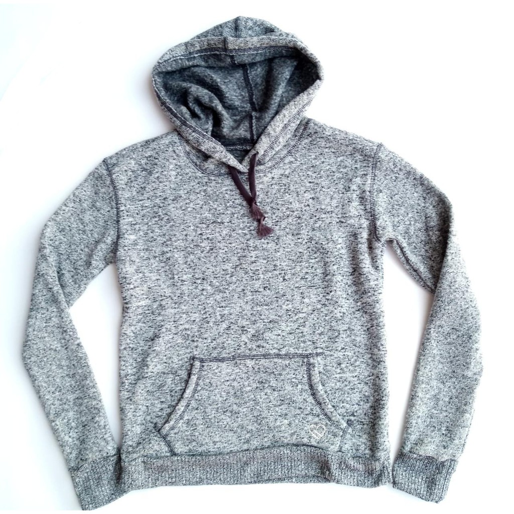 [ EB ] 1462014 LIVE LOVE DREAM LLD Hoodie Sweatshirt Marled Grey sweater