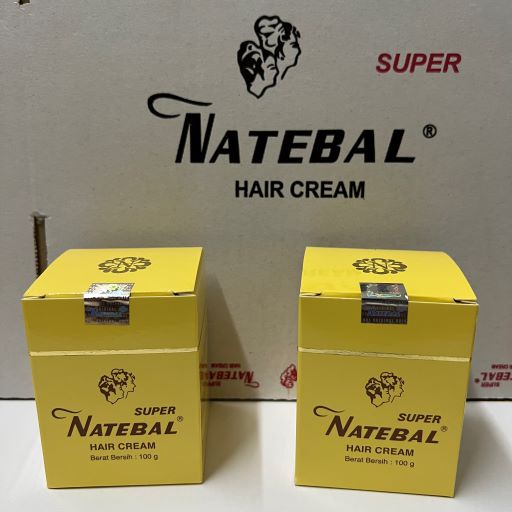 ISI 2 Natebal Hair Cream (Penghitam Rambut Uban Alami & Permanen, Menyuburkan Rambut)