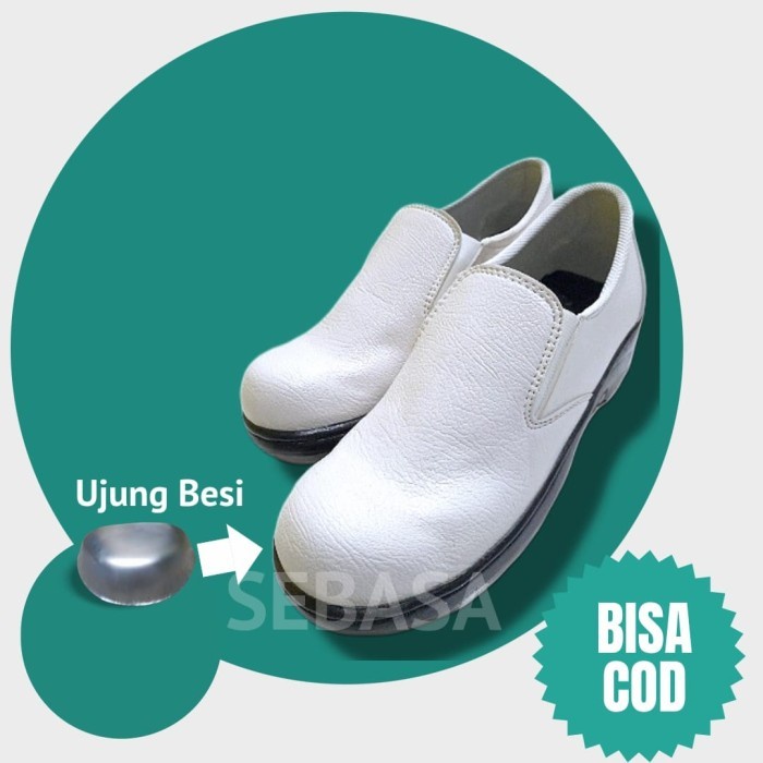 Sepatu Safety Pria/Sepatu Boot Pria Sepatu Boots Safety Kerja/Sepatu Safety Pria Termurah Sepatu Safety Kulit Sapi Asli Slip On Original Septi Pria Ujung Besi Septy Slop Selop Kerja Lapangan Proyek Industri Sefti Shoes