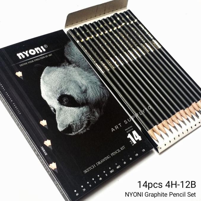 

;&;&;&;&] Nyoni Drawing Pencil Set 14pcs 4H-12B