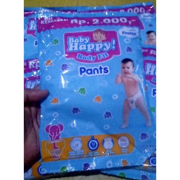 Pampers baby happy renceng L/isi6pcs