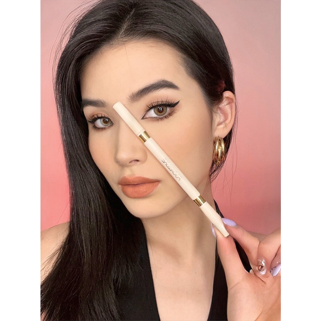FOCALLURE Double head 2-in-1 Waterproof Liquid Eyeliner Fine Tip Quick Dry Waterproof Long-last 2 Shades Black Brown 2 IN 1