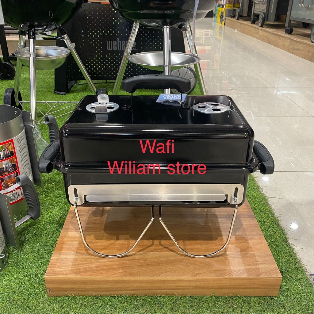 Weber Go Anywhere Pemanggang Arang Sate Grill BBQ Charcoal Grill Portable