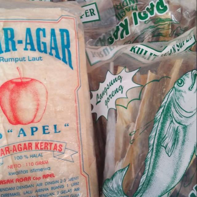 

Agar laut dan kerupuk kulit