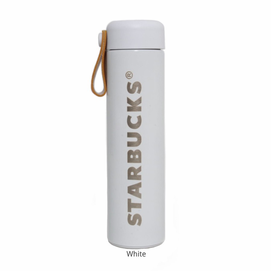 tumbler starbucks thermos santa / black / white 473ml