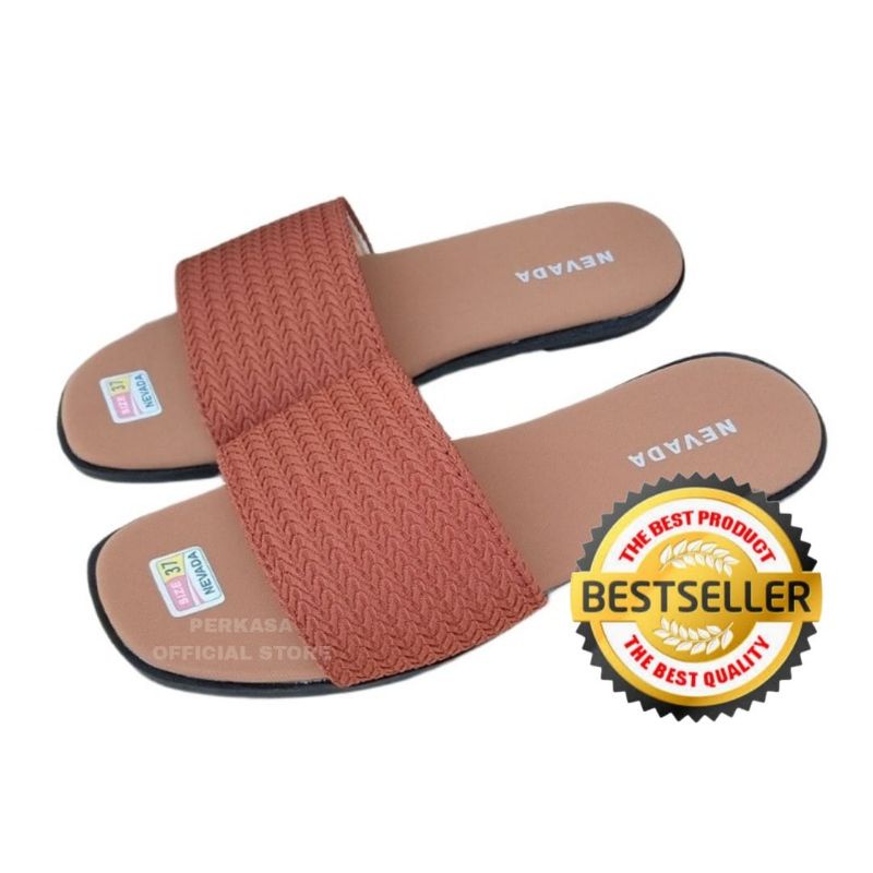 PROMO 6.6 DISKON Sandal Wanita Selop Slop Rajut DEWASA Nevada Rajut Terbaru Murah Keren Nyaman Bayar Dirumah