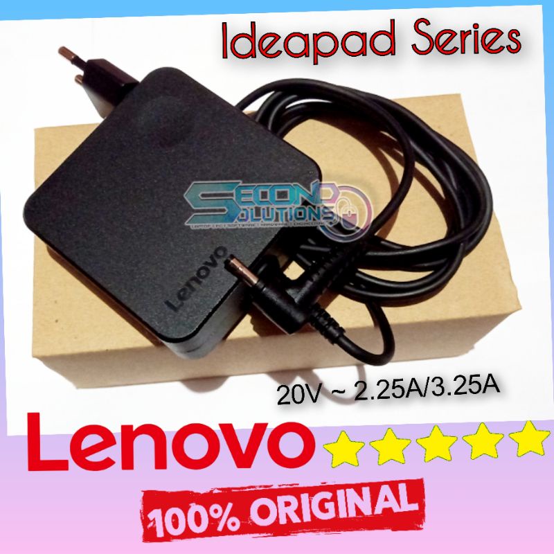 Charger Cas Adaptor Laptop Lenovo Ideapad 310 320 330 510 520 Series 20V 2.25A ORIGINAL