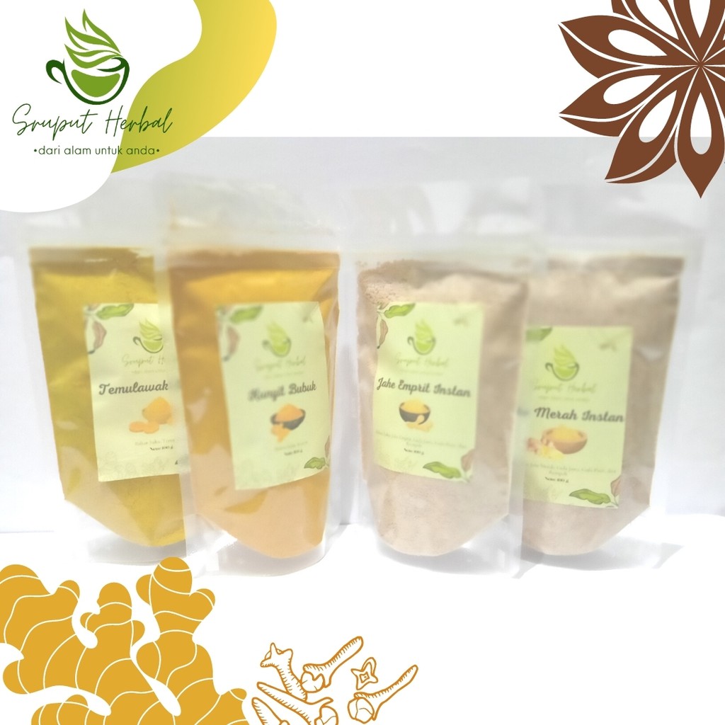 100gr Kunyit Bubuk Murni Rempah Sruput Herbal [COD]