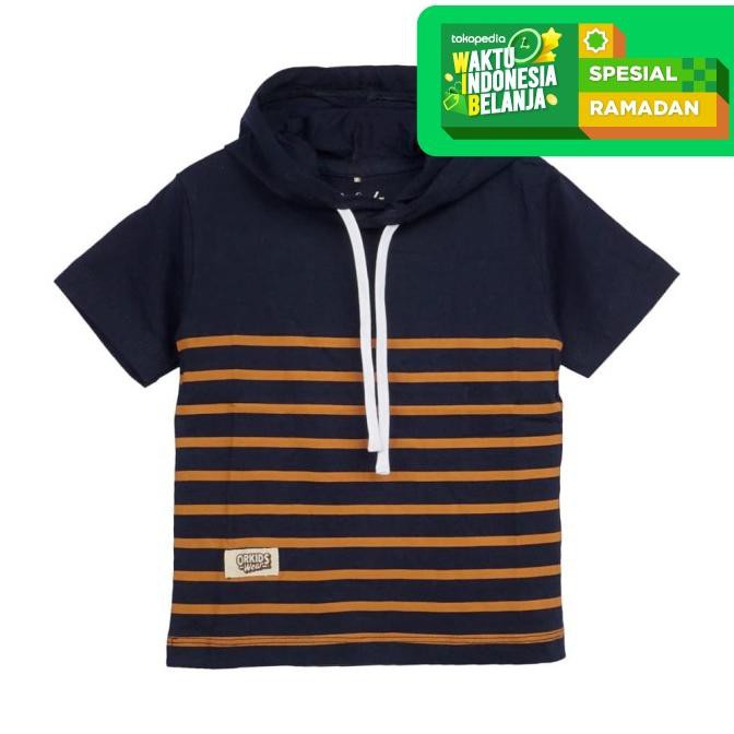 Orkids Baju Kaos Anak Heewego / Navy - Xxl