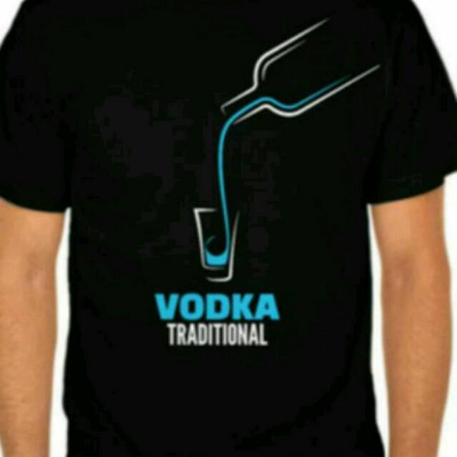 T-SHIRT VODKA TRADITIONAL/KAOS DISTRO/BERKUALITAS/MURAH/ORIGINAL