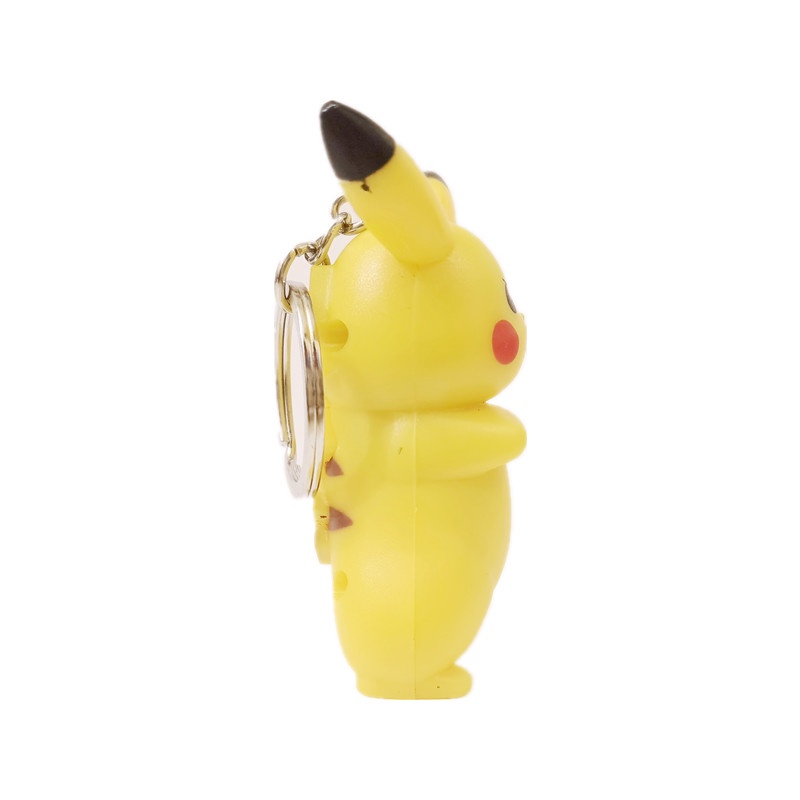 Mainan Gantungan Kunci Bentuk Action Figure Pokemon Pikachu Dengan Lampu LED Dan Suara Untuk Mobil