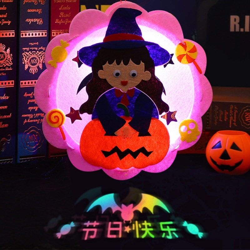 Mary Handmade Pumpkin Lantern Kerajinan Tangan Untuk Kit Kreatif DIY Lentera Led Aktivitas Anak