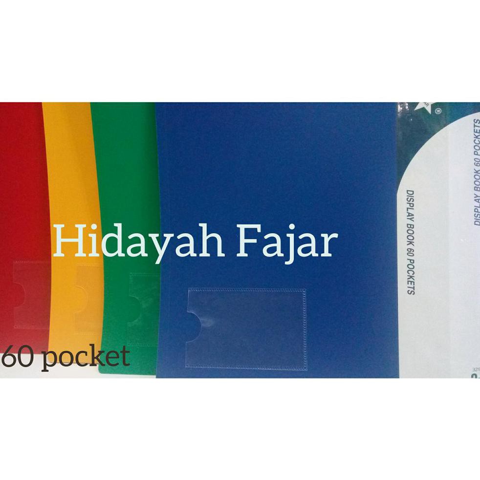 

clear holder 60 pocket - display book - plastik file