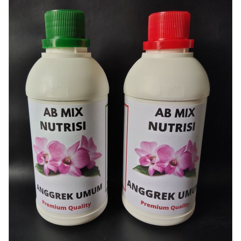 Nutrisi AB Mix Anggrek Umum Siap Pakai 500 mL ( 1 Set Terdiri dari 2 Botol  )