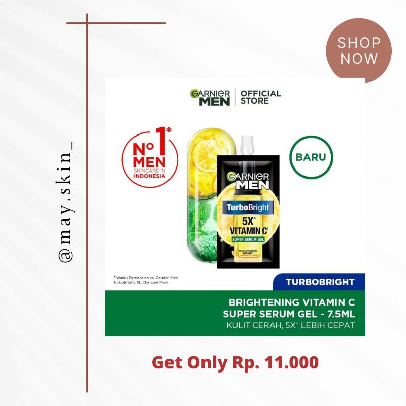 Garnier Men Turbo Bright 5x Vitamin C Serum | 7,5ml