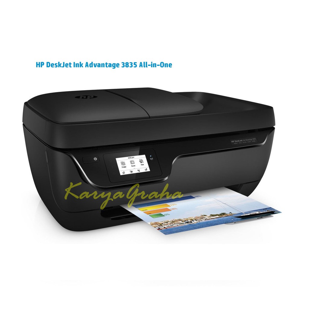 Hp Deskjet Ink Advantage 3835 All In One Printer F5r96c Fax Wifi Shopee Indonesia