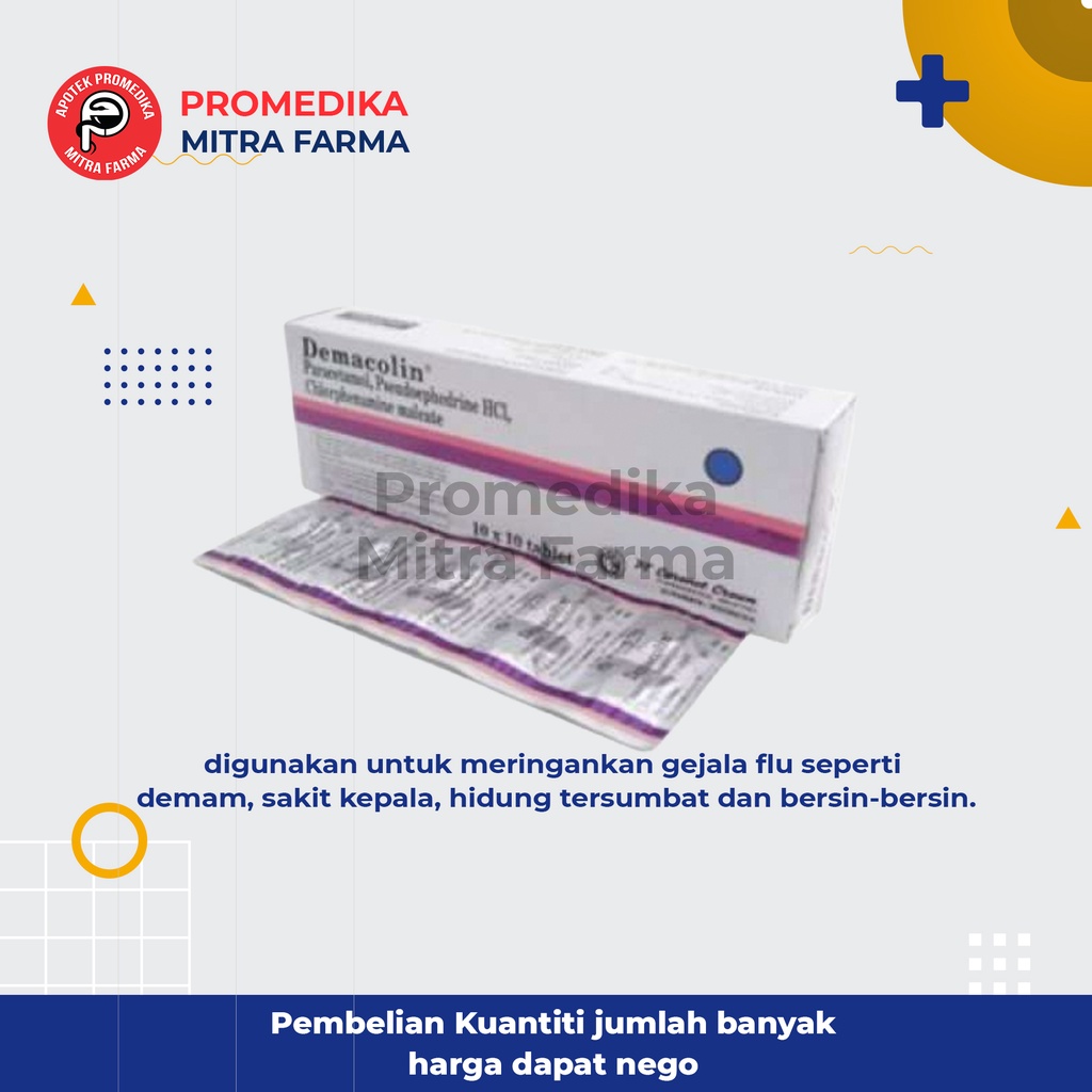 Demacolin Tablet/Strip / Obat Batuk Pilek