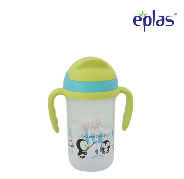 EPLAS Baby Sippy Cup With Straw (350ml), Baby Tumbler, Botol Air, BPA Free EPQ-350PP