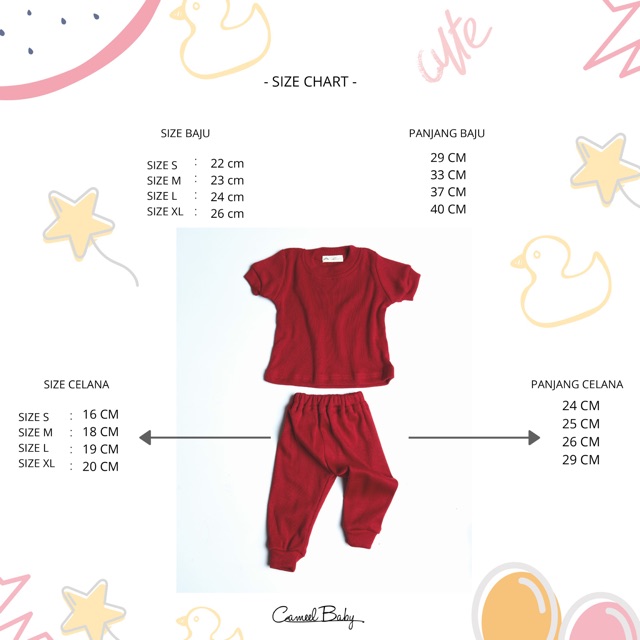 Short Sleve Set Cameelbaby  (1set) Unisex